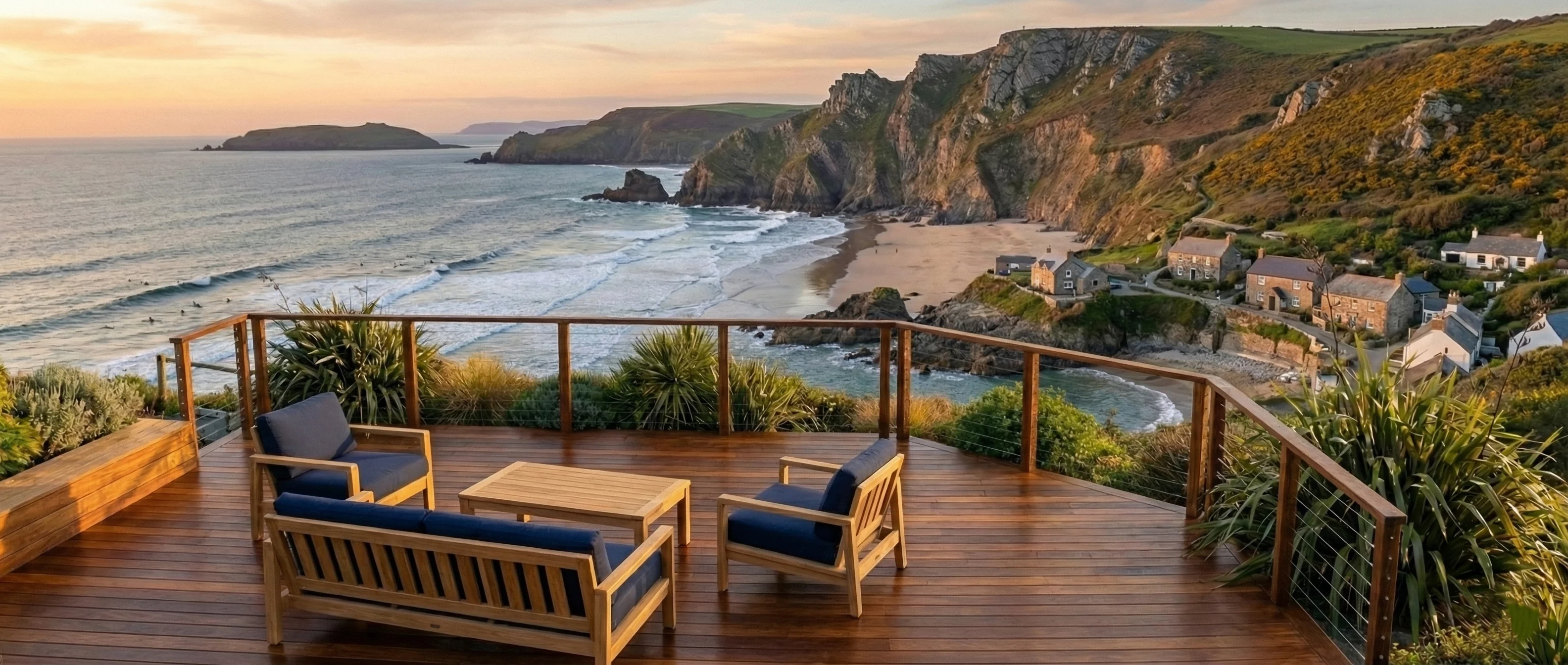 Composite and timber decking installation in Barnstaple, North Devon