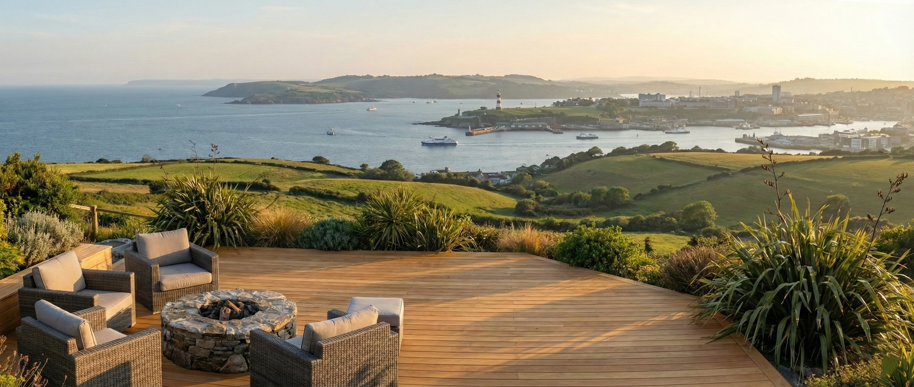 Professional composite and timber decking installation services in Plymouth, Devon - Expert Decking