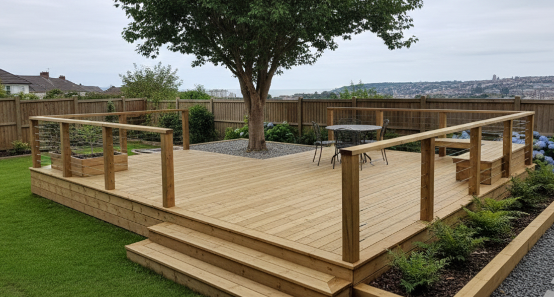 Timber Deck Building